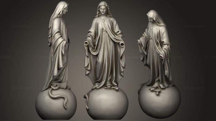 Religious statues (Duc Me Maria, STKRL_0169) 3D models for cnc